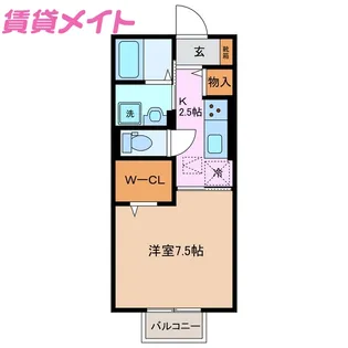 D-chambre S【1階】の間取り