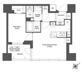 コンフォリア新中野【8階】の間取り
