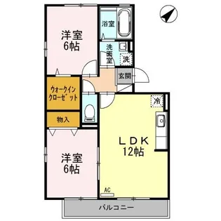 セジュール影橋【3階】の間取り