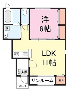 パラディ C【1階】の間取り