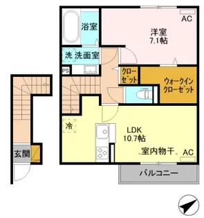 グランデノーチェA・B棟【2階】の間取り