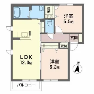 パシフィックハイム【1階】の間取り