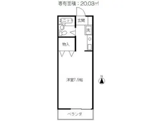 ベルメゾンTT B棟【1階】の間取り