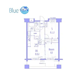 リベルタ港北【6階】の間取り