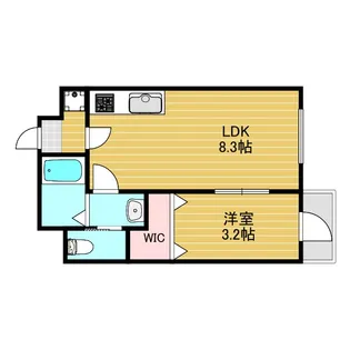 LEON新大阪【3階】の間取り