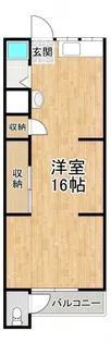 福田ハイツ【1階】の間取り