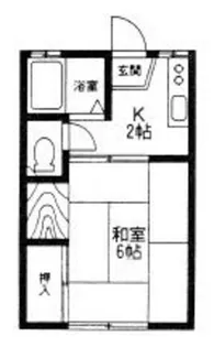 小田急ハイツ B棟【1階】の間取り