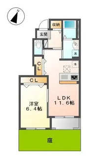 ハーモニーヒルズ【1階】の間取り