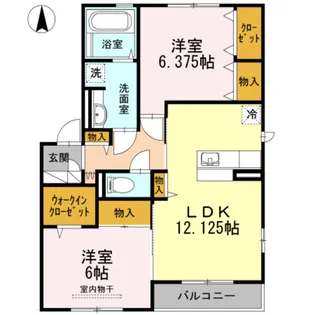 ラ・モーレ クレッセ光が丘【2階】の間取り