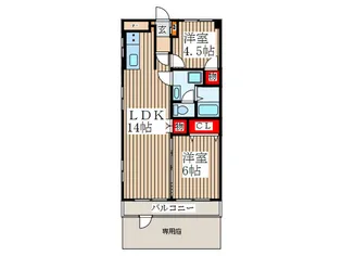 メゾン・ド・フォ-レ【1階】の間取り