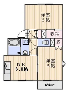 アーバンハイツ八幡A【1階】の間取り