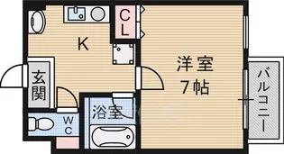 ヒルトップ千里山【2階】の間取り