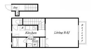 リュミエール・アン【2階】の間取り