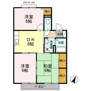 プレミール慶【2階】の間取り