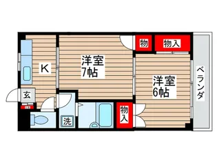 ウィンテラス東村山【2階】の間取り