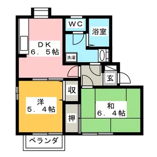 ディアスヤマーニ A棟【1階】の間取り