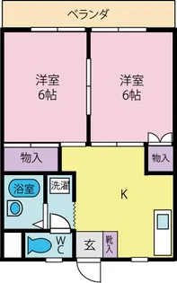 グリーンビレッジ【2階】の間取り