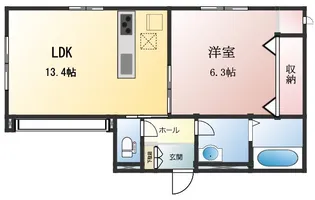グラシア【1階】の間取り
