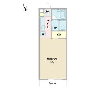 パレス珠磨【1階】の間取り