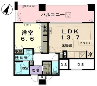 ミッドライズタワー多治見【15階】の間取り