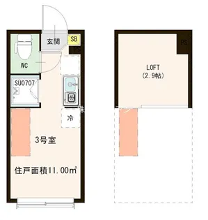 MOANI TERRACE【2階】の間取り