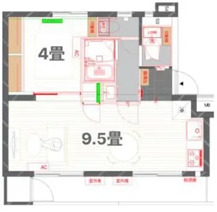 goodroomresidence座間ホシノタニ団地1号棟【1階】の間取り