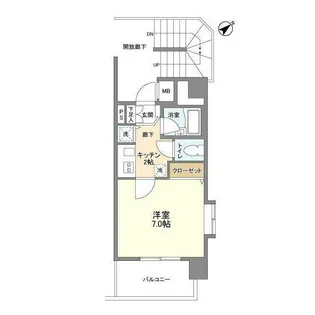 サンピエス河田町【3階】の間取り