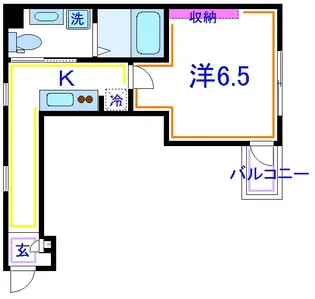 宮内サンハイツ江北【2階】の間取り