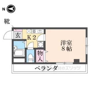マサーレ川西【4階】の間取り