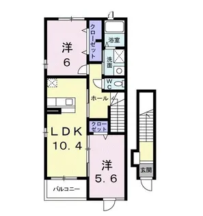 ネオステ-ジ I【2階】の間取り