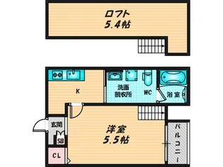 花園本町テラス【2階】の間取り
