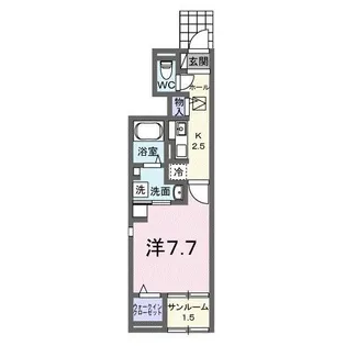 ベルファニー ショウワ B【1階】の間取り