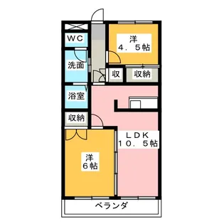 エスポアロイヤル【3階】の間取り