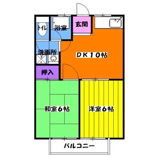 日神コーポ【1階】の間取り