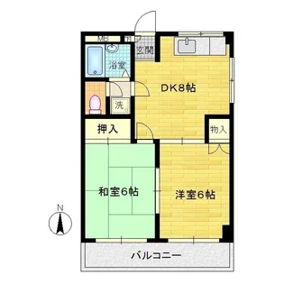 サニーハイツ【2階】の間取り