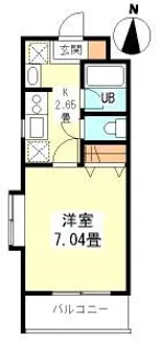 コンフォート西早稲田【2階】の間取り
