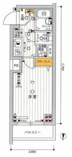 ジェノヴィア中野・都立家政【2階】の間取り