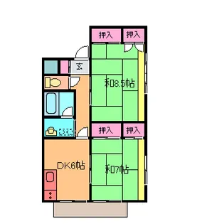 メゾン末広【2階】の間取り