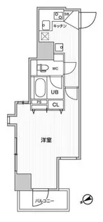 グラシアプレイス川崎駅前【6階】の間取り