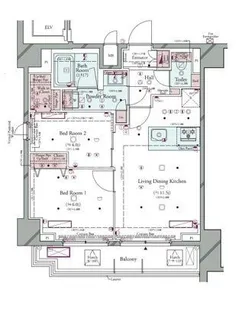 コンシェリア町屋【7階】の間取り