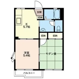ラフィーネサッチャ【2階】の間取り