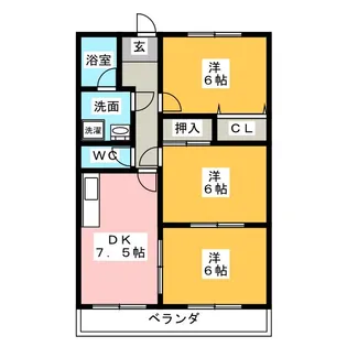 ベルメゾン【2階】の間取り