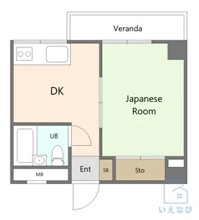 第2コーポリベラ【5階】の間取り