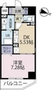 ビューテラス大道【6階】の間取り