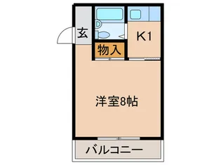 ハイツ中井【1階】の間取り
