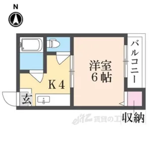 クイーン桜木【1階】の間取り