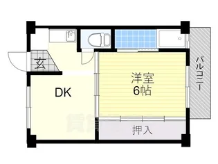 ビレッジハウス茨木1号棟【5階】の間取り