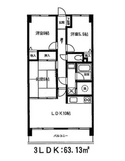 アルス台原【3階】の間取り