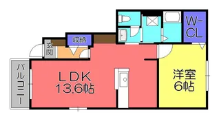 Riria VII V【1階】の間取り
