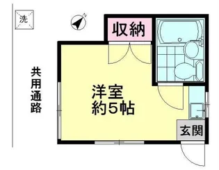コーポ洗足【1階】の間取り